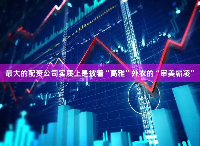 最大的配资公司实质上是披着“高雅”外衣的“审美霸凌”