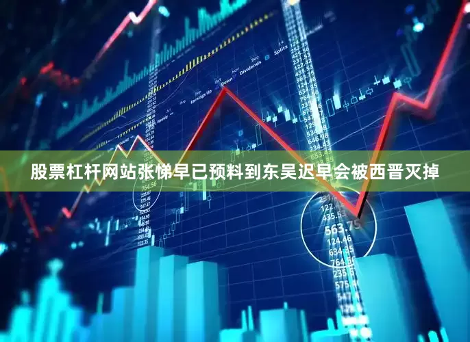 股票杠杆网站张悌早已预料到东吴迟早会被西晋灭掉