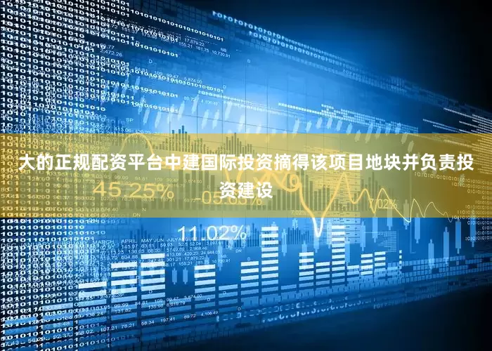 大的正规配资平台中建国际投资摘得该项目地块并负责投资建设