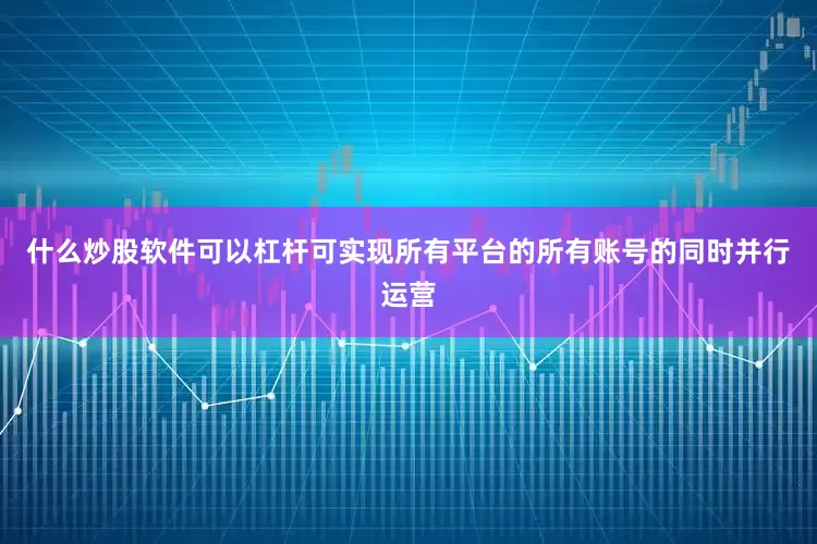 什么炒股软件可以杠杆可实现所有平台的所有账号的同时并行运营